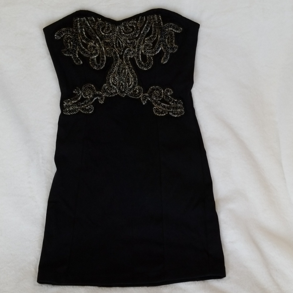 Free People strapless dress with beading